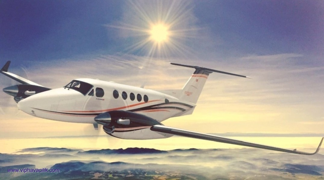 VIPHAVACILIK.COM >> PRIVATE TURBOPROP BUSINESS AIRCRAFT CHARTER TURKEY || KING AIR B250 GT
